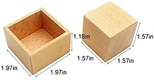 Thoth Montessori 3D Object Fitting Exercise Egg Ball with Cup Cube with Box Montessori Material Sensorial Toy for Toddler Early Educational Material Preschool Learning Toys - Image 4