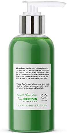 Teami Superfood Daily Facial Cleanser - 4 oz - Face Wash for Women Made with Organic Ingredients like Aloe, Turmeric, Matcha, and Sea Kelp - Face Cleanser Suitable for All Skin Types - Image 2