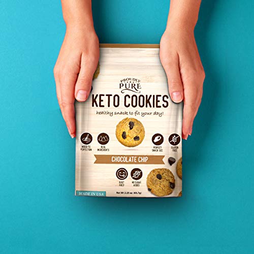 Proudly Pure Mini Bite Size On the Go 3 Pack Keto Cookie Chocolate Chip Snacks - Healthy Low Carb, Diet Friendly, Tasty and Delicious Gluten Free Food Treats Made With Real All Natural Ingredients - Image 6