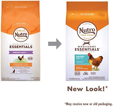 NUTRO WHOLESOME ESSENTIALS Natural Dry Cat Food, Indoor Cat Adult Chicken & Brown Rice Recipe, 5 lb. Bag - Image 9