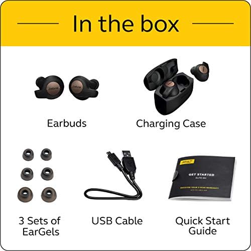 Jabra Elite Active 65t Earbuds – True Wireless Earbuds with Charging Case, Copper Black – Bluetooth Earbuds with a Secure Fit and Superior Sound, Long Battery Life and More - Image 7