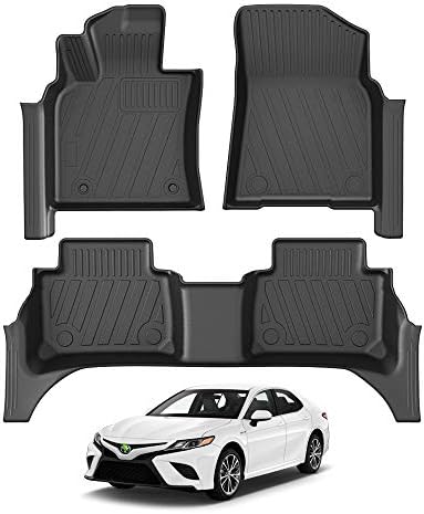 Mixsuper Floor Mat Custom Fit All Weather 5D Protect Covered The Door Sill Durable Odorless Carpet Liner Set for 2018-2021 Toyota Camry No-Hybrid