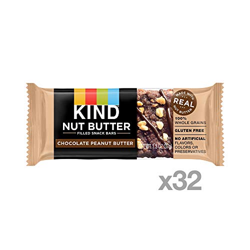 KIND Nut Filled Bars, Chocolate Peanut Butter, 1.3 Ounce, 32 Count - Image 2