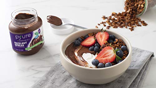 Organic Hazelnut Spread with Cocoa by Pyure | Keto Friendly, No Palm Oil, Vegan, Peanut Free | 90% Less Sugar Than the Market Leading Brand, 13 Oz - Image 2