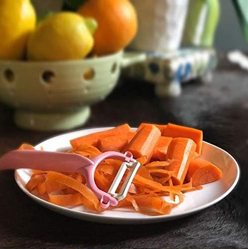 Kyocera Santoku Knife and Peeler Set, Pink - Image 3