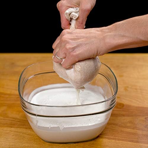 Pro Quality Nut Milk Bag Cloth Strainer, 12"X12" for Foods Organic Reusable Kitchen Fine Mesh Cheesecloth with Drawstrings, Canning, Sprouting, Juicing - Image 4