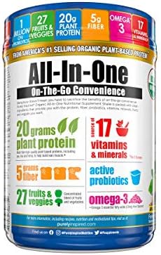 Vegan Protein Powder Meal Replacement Shake | Purely Inspired Organic All in One | Plant Based Protein Powder for Women & Men | Organic Protein Powder, Vanilla, 1.3 lb (16 Servings)(Package May Vary) - Image 2