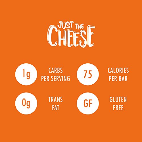 Just the Cheese Bars 10-pack, Crunchy Baked Low Carb Snack Bars. 100% Natural Cheese. High Protein and Gluten Free (Aged Cheddar) - Image 2