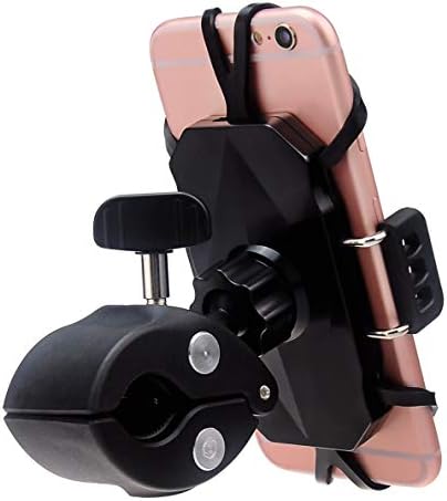 DHYSTAR Cell Phone Holder Mount Clip for Golf Cart Accessories,Music Mic Microphone Stand Pole Boom,Wheelchair Walker,Stroller,Stationary Exercise Spin Bike,Bicycle,Clamp Fits Most Smartphones - Image 5