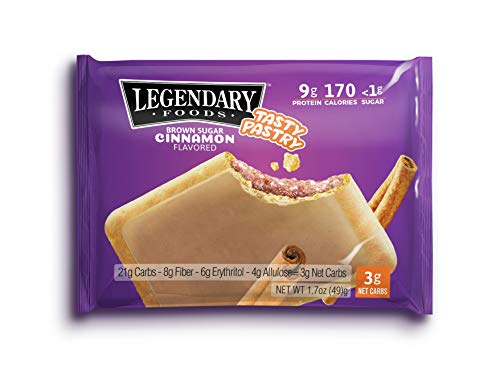 Legendary Foods Tasty Pastry Toaster Pastries | Low Carb/Keto Breakfast | No Added Sugar | Balanced Keto Snacks to Go | Gluten Free | Just Pop in the Microwave! (Brown Sugar Cinnamon, 1.7oz 10 Pack) - Image 3
