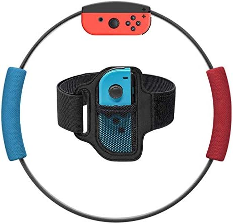 SUHAPPY Accessories for Ring Fit Adventure Nintendo Switch Exercise Fitness Game Joycon Adapter,1 Switch Leg Strap and 2 Ring-Con Grips