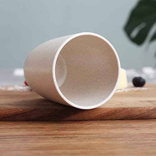 Choary Eco-friendly Unbreakable Reusable Drinking Cup for Adult(12 OZ), Wheat Straw Biodegradable Healthy Tumbler Set 5-Multicolor, Dishwasher Safe - Image 3