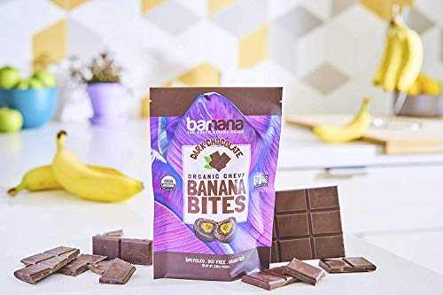 Barnana Organic Chewy Banana Bites - Dark Chocolate - 3.5 Ounce - Delicious Barnana Coated Potassium Rich Banana Snacks - Lunch Dinner Sports Hiking Natural Snack - Whole 30, Paleo, Vegetarian - Image 3