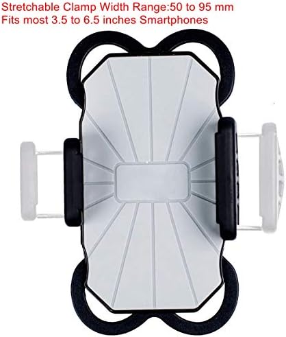 DHYSTAR Cell Phone Holder Mount Clip for Golf Cart Accessories,Music Mic Microphone Stand Pole Boom,Wheelchair Walker,Stroller,Stationary Exercise Spin Bike,Bicycle,Clamp Fits Most Smartphones - Image 3