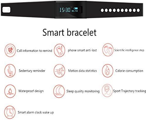 Megadream Waterproof IP65 Intelligent Activity Fitness Tracker with Pedometer Tracking & Sleep Quality & Health Sport Monitoring Smart Wristband Fitness Tracker Bracelet for iPhone & Android - Pink - Image 7