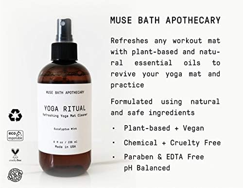 Muse Bath Apothecary Yoga Ritual - Aromatic and Refreshing Yoga Mat Cleaner, 8 oz, Infused with Natural Essential Oils - Eucalyptus Mint - Image 6