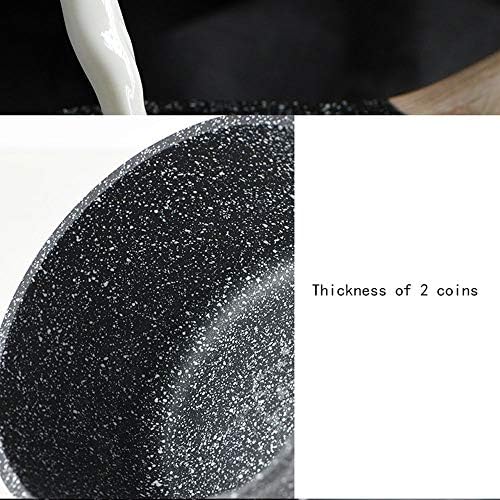 PINZHENG Saucepan Soup Pot with Lid Small Pots for Cooking Milk Warmer Hot Porridge and Noodles as Supplementary Food Croquettes Suitable for Induction Cooker Gas Stove Nonstick Pot - Image 5