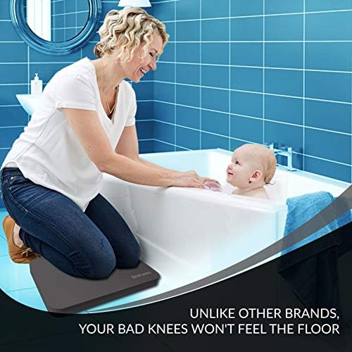 Premium Thick Kneeling Pads by Sleek Garden-Bath floor Kneeler for Baby, Knee Pad Cushion for Pool | Thickest, Most Comfortable Foam Mat Kneeler for Yoga & Exercise,Waterproof Knee Pad18x11x1.5(black) - Image 5