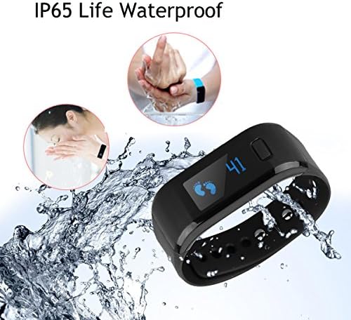 Megadream Waterproof IP65 Intelligent Activity Fitness Tracker with Pedometer Tracking & Sleep Quality & Health Sport Monitoring Smart Wristband Fitness Tracker Bracelet for iPhone & Android - Pink - Image 9