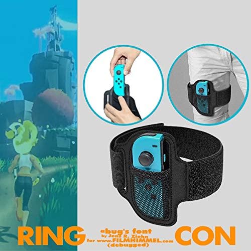 SUHAPPY Accessories for Ring Fit Adventure Nintendo Switch Exercise Fitness Game Joycon Adapter,1 Switch Leg Strap and 2 Ring-Con Grips - Image 8