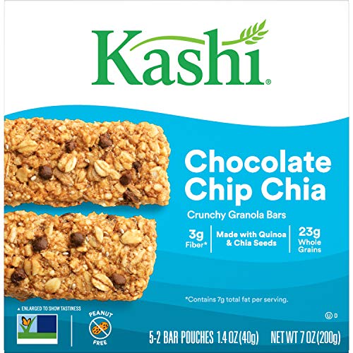 Kashi Crunchy Chocolate Chip Chia Granola Bars - Vegan, 5 Pouches, 2 Bars Per Pouch - Image 6