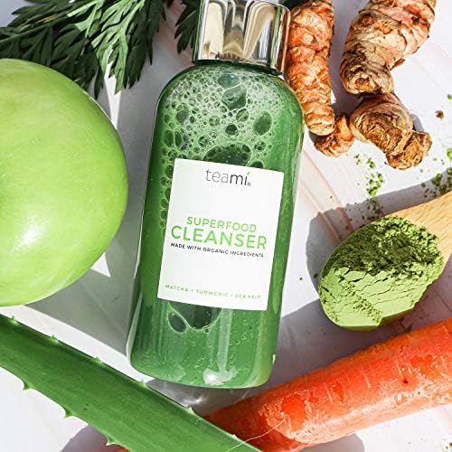 Teami Superfood Daily Facial Cleanser - 4 oz - Face Wash for Women Made with Organic Ingredients like Aloe, Turmeric, Matcha, and Sea Kelp - Face Cleanser Suitable for All Skin Types - Image 7