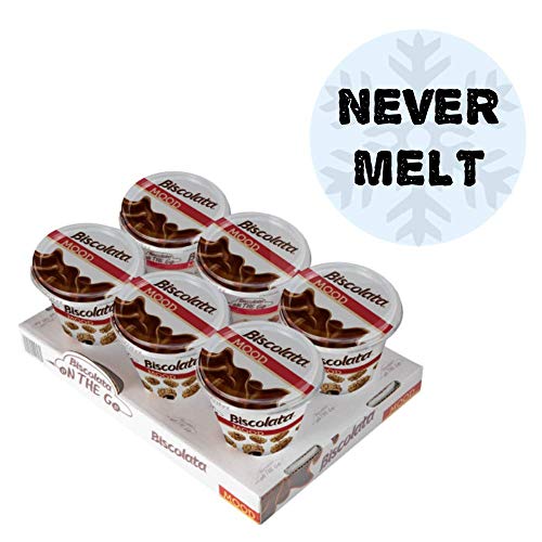 Biscolata Mood Cookies with Chocolate Filling Snacks - 6 Cups, Crispy Cookie Shell Filled with Milk Chocolate - Image 4