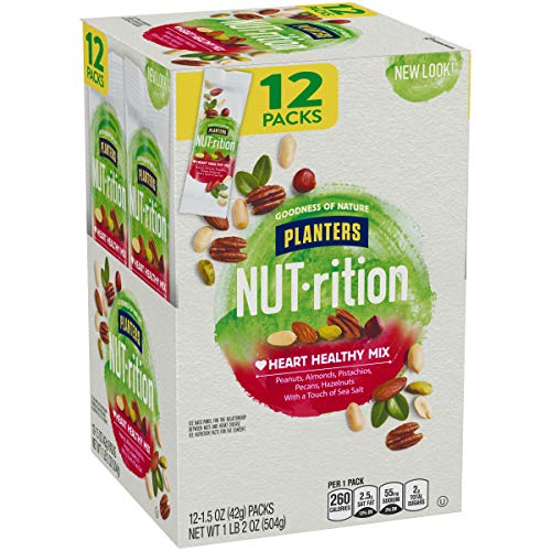 NUT-rition Heart Healthy Mix, 1.5 oz Bags (Pack of 12) - On-the-Go Snack, Work Snack, School Snack and Active Lifestyle Snack - Great Camping Snacks - Satisfying Nut Mix - Kosher - Image 3