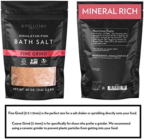Evolution Salt Gourmet Pink Himalayan Fine Grind, 5 lb - Image 10