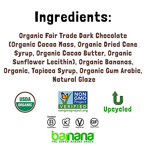 Barnana Organic Chewy Banana Bites - Dark Chocolate - 3.5 Ounce - Delicious Barnana Coated Potassium Rich Banana Snacks - Lunch Dinner Sports Hiking Natural Snack - Whole 30, Paleo, Vegetarian - Image 4