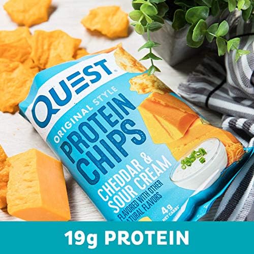 Quest Nutrition Protein Chips, Cheddar & Sour Cream, Pack of 12 - Image 6