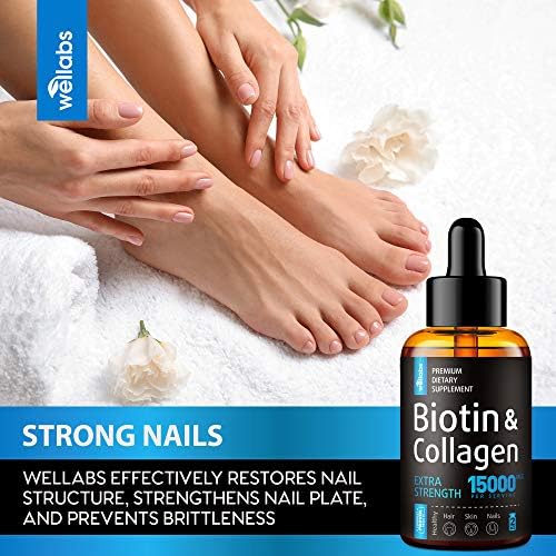 Premium Biotin & Collagen Hair Growth Drops - Potent US Made Hair Growth Product - Healthy Skin & Nails - Liquid Biotin & Collagen Supplement for Best Absorption - Perfect Hair Growth for Men & Women - Image 6