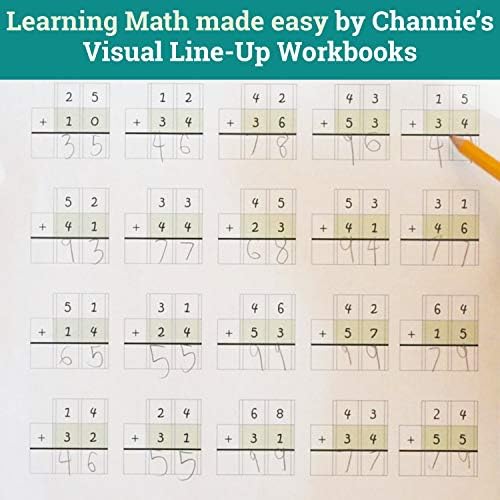 Channie's One Page A Day Double Digit Math Problem Workbook for 1st - 3rd Grade Simply Tear Off On Page a Day For Math Repetition Exercise! - Image 3