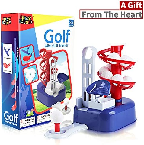 iPlay, iLearn Kids Golf Toys Set, Outdoor Lawn Sport Toy, Training Golf Balls & Clubs Equipment, Indoor Exercise, Outside Yard Active Gifts for 3 4 5 6 7 8 Year Olds Boys Toddlers Children Girls - Image 6