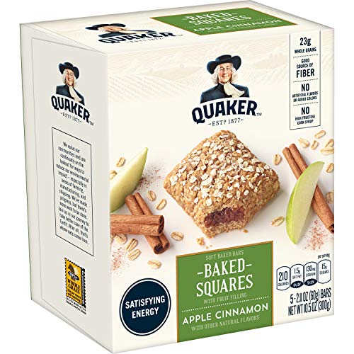 Quaker Breakfast Squares, Variety Pack, Apple Cinnamon & Strawberry, Pack of 4 Boxes, 5 Bars Per Box - Image 6