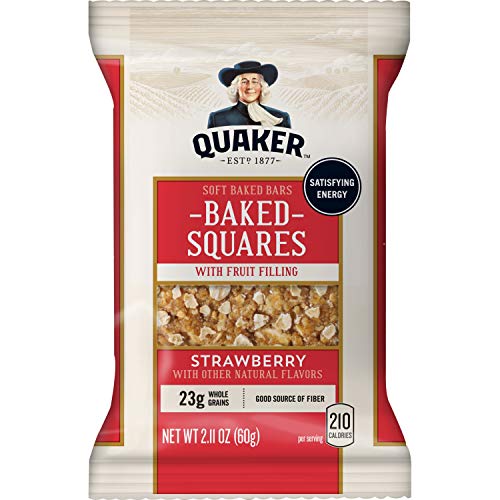 Quaker Breakfast Squares, Variety Pack, Apple Cinnamon & Strawberry, Pack of 4 Boxes, 5 Bars Per Box - Image 5