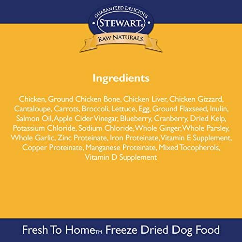 Stewart Raw Naturals Freeze Dried Dog Food Grain Free Made in USA with Chicken, Fruits, & Vegetables for Fresh To Home All Natural Recipe, 24 oz. - Image 6
