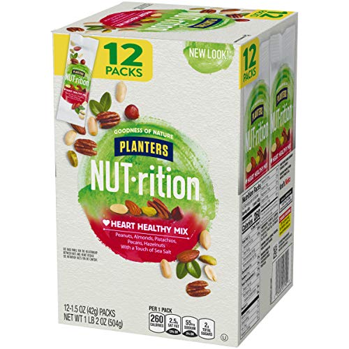 NUT-rition Heart Healthy Mix, 1.5 oz Bags (Pack of 12) - On-the-Go Snack, Work Snack, School Snack and Active Lifestyle Snack - Great Camping Snacks - Satisfying Nut Mix - Kosher - Image 4