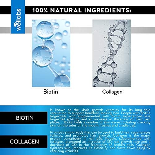 Premium Biotin & Collagen Hair Growth Drops - Potent US Made Hair Growth Product - Healthy Skin & Nails - Liquid Biotin & Collagen Supplement for Best Absorption - Perfect Hair Growth for Men & Women - Image 8