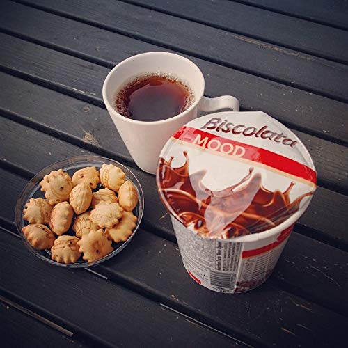 Biscolata Mood Cookies with Chocolate Filling Snacks - 6 Cups, Crispy Cookie Shell Filled with Milk Chocolate - Image 7