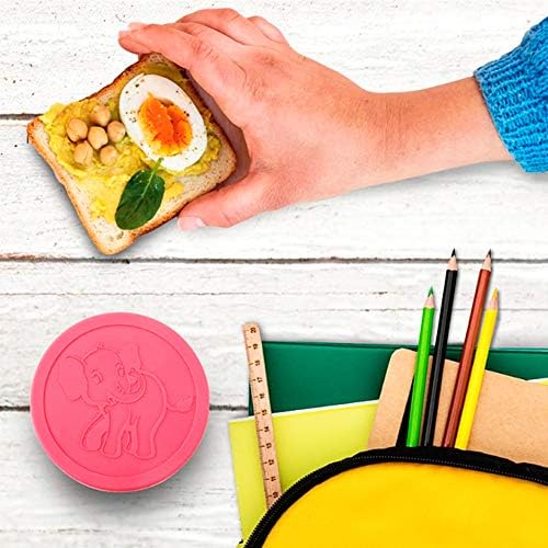 The Pinwheelers Mini Stainless Steel Food Containers Set of 3x3.7 oz with Leak Proof Silicone Lids, Perfect for Kids Snack Containers, Condiment Cups, Dipping Sauces, Dressing Container (Safari Trio) - Image 6