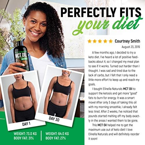Organic MCT Oil for Brain, Energy & Weight Loss Boost - Made in USA - 100% Natural Pure Coconut Oil - Premium Metabolism Booster & Workout Enhancer - Keto & Paleo Friendly - Cruelty-Free - 16 oz - Image 6