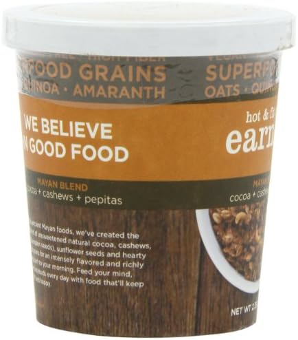 Earnest Eats Gluten-Free Superfood Oatmeal, Quinoa, Oats & Amaranth, Vegan, Healthy Snack, Mayan Blend, 2.35oz Cup, 12-Pack - Image 5