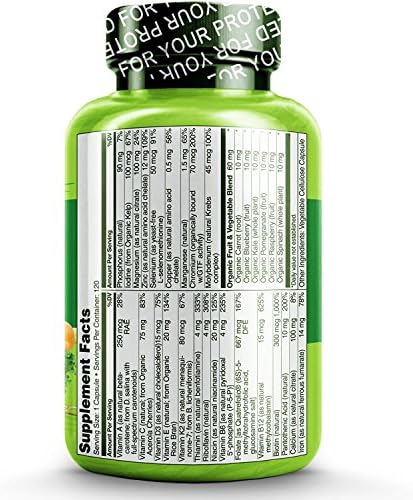NATURELO One Daily Multivitamin for Women - Best for Hair, Skin Nails - Natural Energy Support - Whole Food Supplement - Non-GMO - No Soy - Gluten Free - 120 Capsules | 4 Month Supply - Image 3
