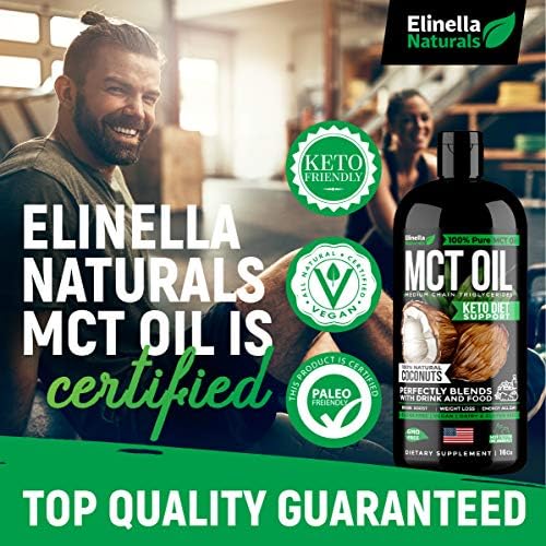 Organic MCT Oil for Brain, Energy & Weight Loss Boost - Made in USA - 100% Natural Pure Coconut Oil - Premium Metabolism Booster & Workout Enhancer - Keto & Paleo Friendly - Cruelty-Free - 16 oz - Image 5