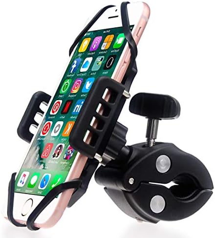 DHYSTAR Cell Phone Holder Mount Clip for Golf Cart Accessories,Music Mic Microphone Stand Pole Boom,Wheelchair Walker,Stroller,Stationary Exercise Spin Bike,Bicycle,Clamp Fits Most Smartphones - Image 4
