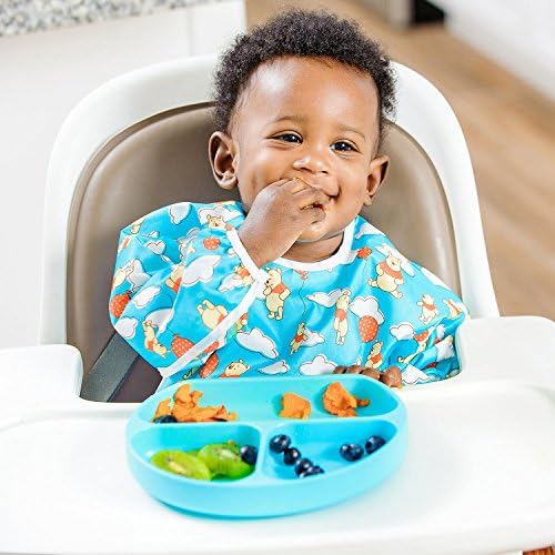Bumkins Disney Winnie The Pooh Sleeved Bib/Baby Bib/Toddler Bib/Smock, Waterproof, Washable, Stain and Odor Resistant, 6-24 Months - Balloon - Image 5