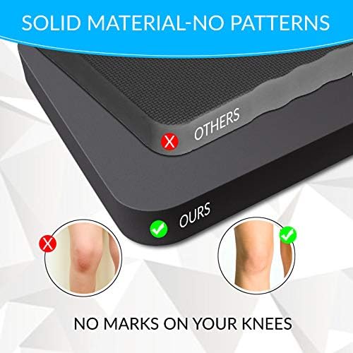 Premium Thick Kneeling Pads by Sleek Garden-Bath floor Kneeler for Baby, Knee Pad Cushion for Pool | Thickest, Most Comfortable Foam Mat Kneeler for Yoga & Exercise,Waterproof Knee Pad18x11x1.5(black) - Image 2