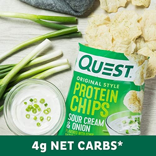 Quest Nutrition Protein Chips, Sour Cream & Onion, Pack of 12 - Image 3