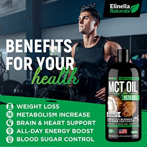 Organic MCT Oil for Brain, Energy & Weight Loss Boost - Made in USA - 100% Natural Pure Coconut Oil - Premium Metabolism Booster & Workout Enhancer - Keto & Paleo Friendly - Cruelty-Free - 16 oz - Image 2